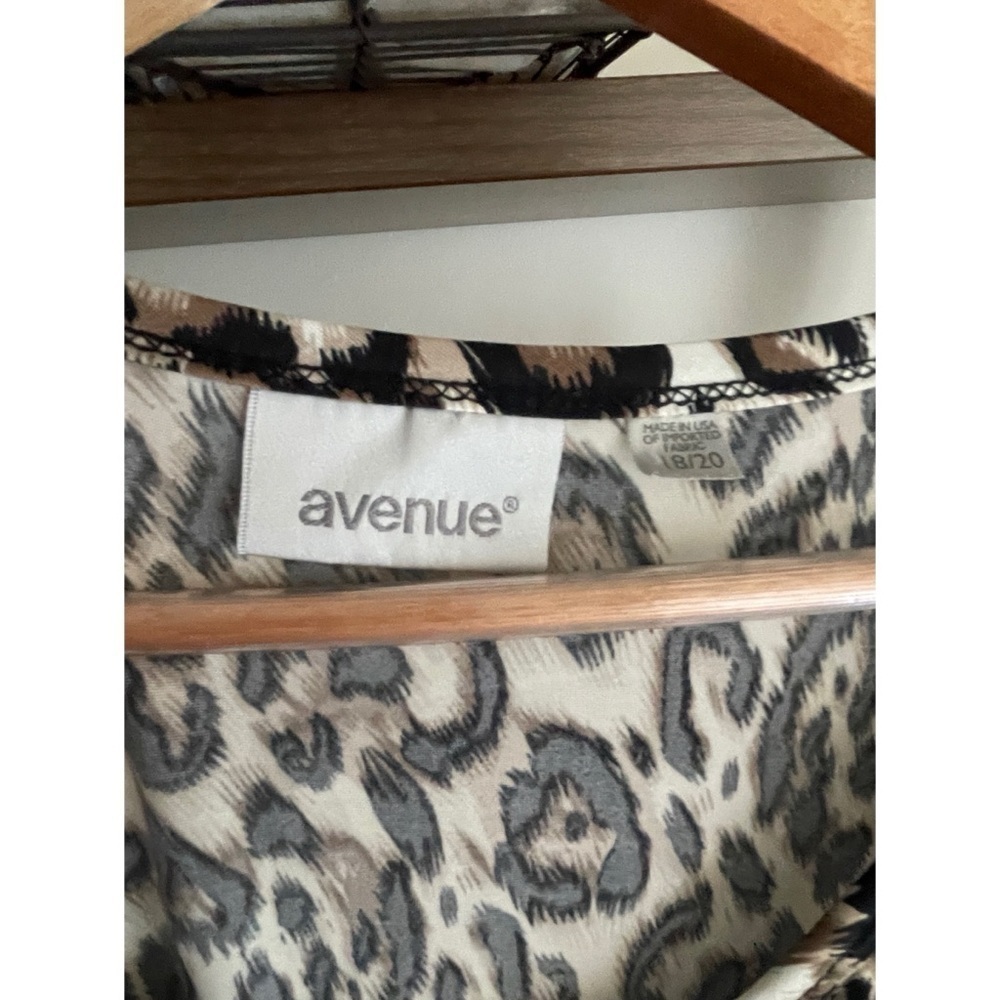 ** BUNDLE SALE 3/$16 ** Avenue Sleeveless Maxi Sundress Animal Print Size 18/20 - Picture 11 of 14